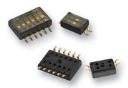 DIP SWITCH, 4POS, SPST, SLIDE, SMD