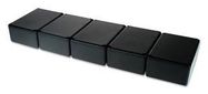 BOX, ABS, BLACK, 20X46X32MM, PK5