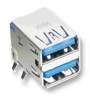 USB STACKED CONN, R/A, 3.0 TYPE A, 18POS