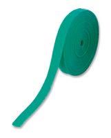 HOOK AND LOOP TIE, GREEN, 20MM, 10M