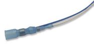 COAXIAL SOLDER SLEEVE, PVDF, 22AWG, BLUE