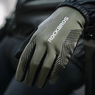 Rockbros cycling gloves spring/summer/autumn, full, size: L - green, Rockbros