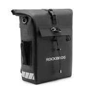Rockbros Bike Bag with Backpack Function, Waterproof, with Helmet Attachment 18l - Black, Rockbros