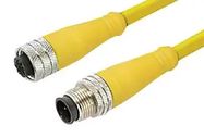 SENSOR CORD, 4P M12 RCPT-M12 PLUG, 12M