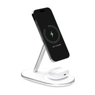 2in1 Puro Mag Station Wireless Charging Station for Phone and Headphones - White, Puro