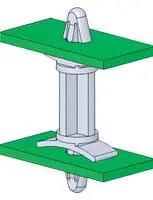 PCB SPACER SUPPORT, NYLON 6.6, 4.8MM