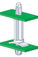 PCB SPACER SUPPORT, NYLON 6.6, 11.1MM