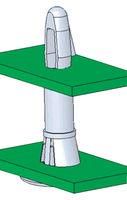 PCB SPACER SUPPORT, NYLON 6.6, 15.9MM