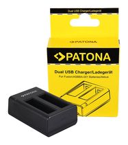 PATONA Dual Quick-Charger f. GoPro Fusion, ASBBA-001 incl. Micro-USB cable, PATONA