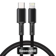 Baseus High Density Braided Cable Type-C to Lightning, PD,  20W, 2m (Black), Baseus