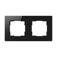 Avatto 2 Socket TS20 light switch frame (black), AVATTO