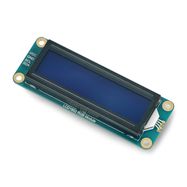 LCD1602 I2C display 2x16 characters - color - RGB Waveshare 19537 backlight