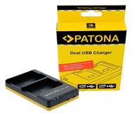 PATONA Dual Quick-Charger f. Canon LP-E8 LPE8 incl. USB-C cable, PATONA