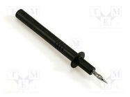 Measuring tip; 32A; 1kV; black; Tip diameter: 4mm; Socket size: 4mm HIRSCHMANN T&M