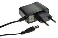 AC ADAPTOR, 12V, 0.5A, EURO, 2.1MM, PLUG