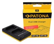 PATONA Dual Quick-Charger f.Sony NP-BX1, NPBX1 incl. USB-C cable, PATONA