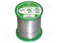 Tin; lead free; Sn99,3Cu0,7; 0.7mm; 0.25kg; reel; 220°C; Flux: SW26 BROQUETAS