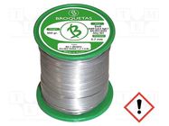 Tin; lead free; Sn99Ag0,3Cu0,7; 0.7mm; 0.5kg; reel; 217÷227°C BROQUETAS