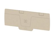 End plate (terminals), 94.7 mm x 2.4 mm, dark beige Weidmuller