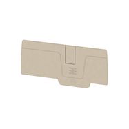 End plate (terminals), 82.6 mm x 2.1 mm, dark beige Weidmuller