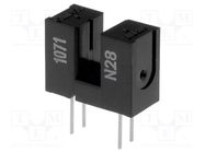 Sensor: photoelectric; through-beam (with slot); DARK-ON; THT OMRON Electronic Components