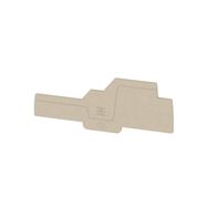 End plate (terminals), 108.15 mm x 2.1 mm, dark beige Weidmuller