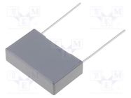 Capacitor: polypropylene; X2; R46; 220nF; 26.5x6x15mm; THT; ±10% KEMET