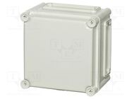 Enclosure: wall mounting; X: 190mm; Y: 190mm; Z: 130mm; EK; grey; IK08 FIBOX