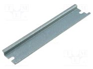 DIN rail; steel; zinc; L: 160mm; W: 35mm FIBOX