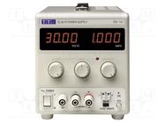 Power supply: laboratory; single-channel,linear; 0÷30VDC; 0÷1A AIM-TTI