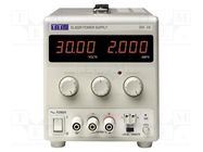 Power supply: laboratory; single-channel,linear; 0÷30VDC; 0÷2A AIM-TTI