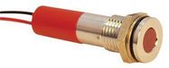 INDIC LED  FLUSH 8MM RED 12VDC,IP67