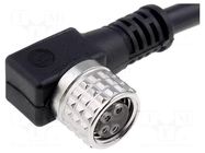 Cable: for sensors/automation; M8; PIN: 4; angled; 2m; plug; 60VAC LUMBERG AUTOMATION