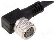 Cable: for sensors/automation; M8; PIN: 4; angled; 5m; plug; 60VAC LUMBERG AUTOMATION