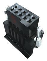 RCPT HOUSING, 30POS, LCP, BLACK