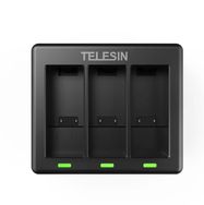 3-slot charger Telesin for GoPro Hero 12 / Hero 11 / Hero 10 / Hero 9, Telesin