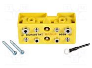 Universal grounding box; ESD; 3m; banana 4mm socket,GSGS EUROSTAT GROUP