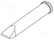 Tip; chisel; 5mm; for  soldering iron,for soldering station ERSA