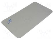 Bench mat; ESD; L: 1.2m; W: 0.6m; Thk: 2mm; grey; Rsurf: 5÷500MΩ; 440°C ELME