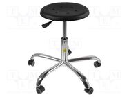 Stool; ESD; Seat dim: Ø350mm; 420÷550mm; Rsurf: 0.1÷1MΩ 