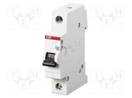 Circuit breaker; 230/400VAC; Inom: 10A; Poles: 1; Charact: B; 6kA ABB