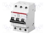 Circuit breaker; 230/400VAC; Inom: 10A; Poles: 3; Charact: B; 6kA ABB