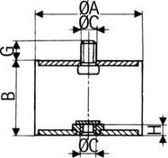 MOUNT, RADIAFLEX, FLEXIBLE