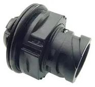 RECEPTACLE, JAM NUT, APD, BLK, 4WAY