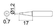 TIP, SOLDERING, CHISEL, 1.2MM