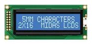 DISPLAY, ALPHANUMERIC, 16X2, WHITE