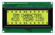 DISPLAY, ALPHANUMERIC, 20X4, NOBACKLIGHT