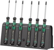 2067/6 TORX® BO Screwdriver set and rack for electronic applications, 1 x TX 7x60; 1 x TX 8x60; 1 x TX 9x60; 1 x TX 10x60; 1 x TX 15x60; 1 x TX 20x60, Wera