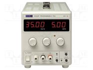 Power supply: programmable laboratory; Ch: 1; 0÷35VDC; 0÷5A; 100mV AIM-TTI