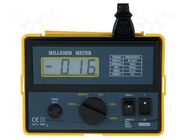 Milli-ohm meter; LCD; (1999); 0.1÷200mΩ,2Ω,20Ω,200Ω,2kΩ; 230VAC EXTECH